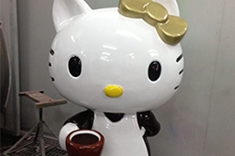 【卡通人物】咖啡店里的有一个咖啡玻璃钢HelloKitty猫雕塑的故事