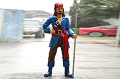 【影视人物】一名纵横四大洋的传奇加勒比海盗杰克船长雕塑