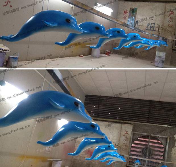 海豚雕塑2
