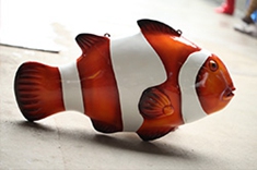 【海洋动物雕塑】小丑鱼玻璃钢雕塑挂件