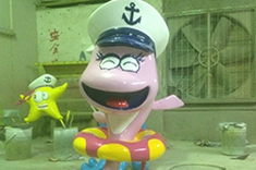【卡通动物雕塑】小章军舰队海豚雕塑与小章军舰队一起启航？？？