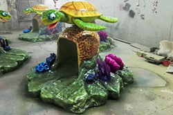【海洋动物雕塑】听说玻璃钢海龟找到了自己的海龟洞穴了，是不是真的？