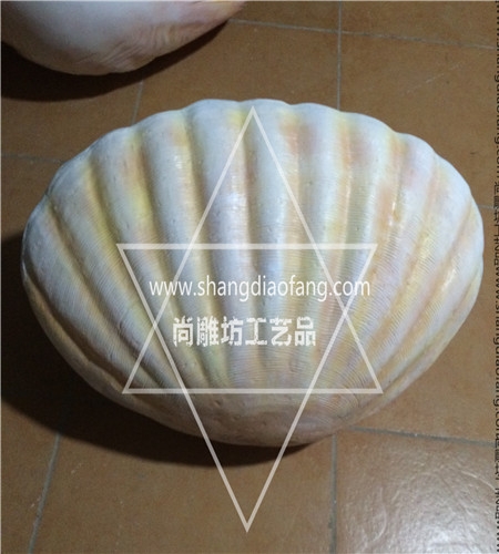 海洋生物造型贝壳仿真玻璃钢雕塑工艺品摆件广州尚雕坊雕塑厂家