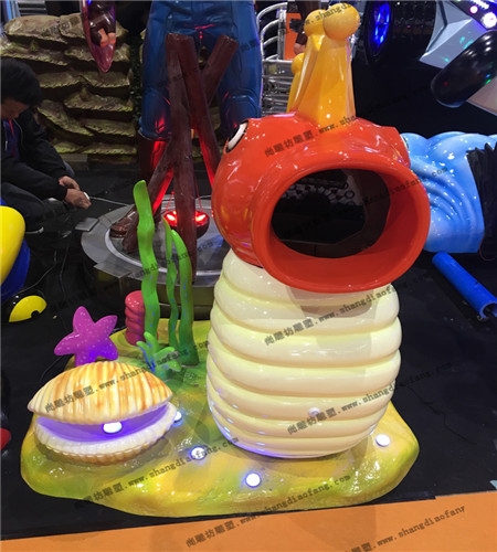 海洋雕塑泡泡机游乐设备海马造型广州玻璃钢雕塑厂家联系电话