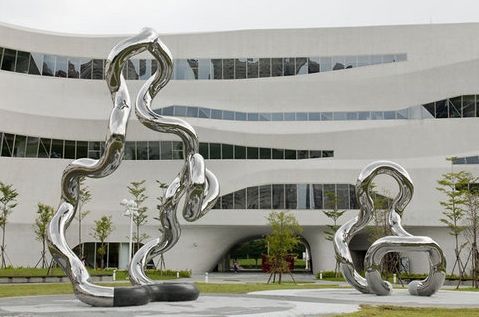 不锈钢雕塑定制白钢大型金属地标性房地产园林城市景观校园雕塑